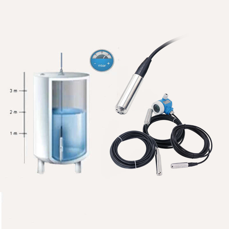 Sensor de nível submersível para água com caixa de aço inoxidável